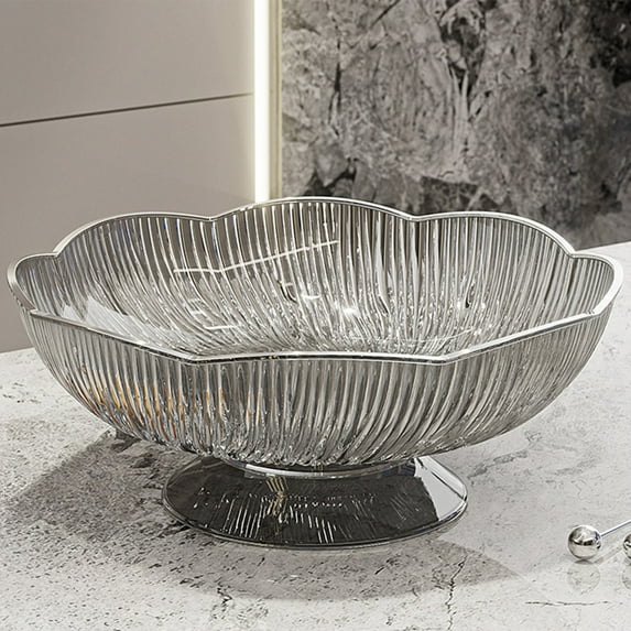 High-Style Fruit and Candy Plate, Decorative Serving Tray for Coffee Tables, Living Rooms and Entry Consoles