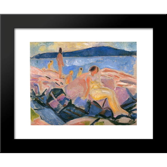 High Summer II 20x24 Framed Art Print by Munch, Edvard