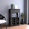 thumbnail image 1 of High Superior-Top Brown Bar Cart / Ample Room for Entertaining, 1 of 2