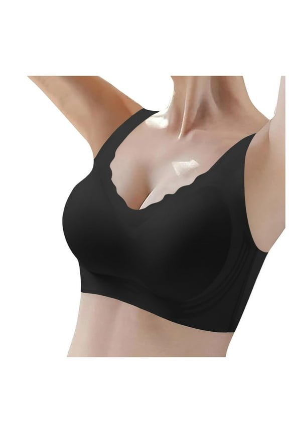 High Support Bras For Women Adjustable Strap Full Coverage Up Bras Comfortable No Underwire Wireless Bras, Seamless T-Shirt Bras with Smooth Underwire, High-Impact Sports Bras for Running