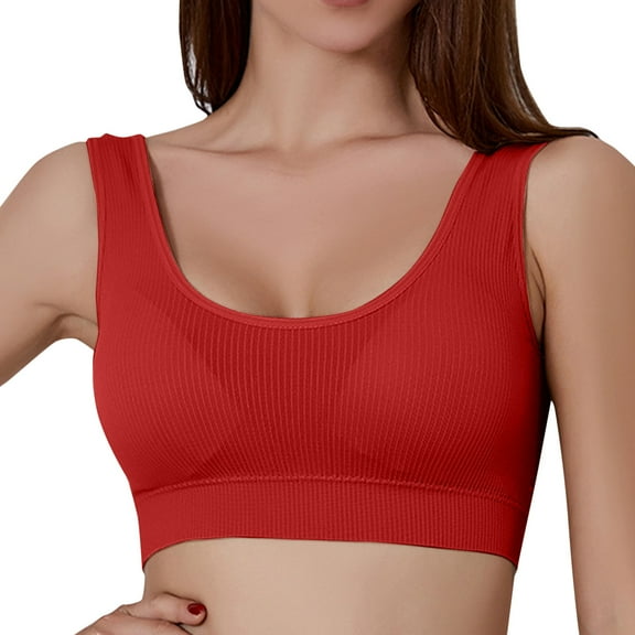 High Support Sport Bra Top for Women Seamless Fitness Vest Comfortable Plus Size Workout Underwire Activewear