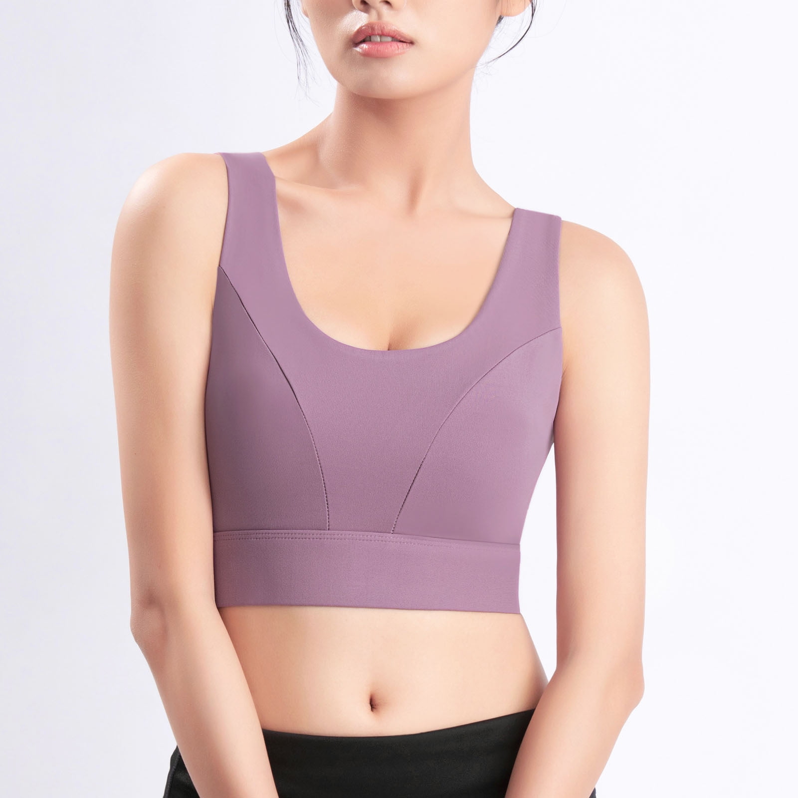 Tompik Women's Nylon & Spandex Non-Padded Wire Free Sports Bra,No-Back Hook  Design - Specially designed for low impact exercises or first timers.