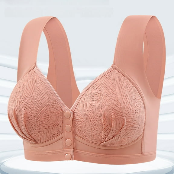 High Support Wireless Bras For Women, Full Coverage Adjustable Strap Bras With No Underwire, Comfortable Everyday Bras For Large Busts