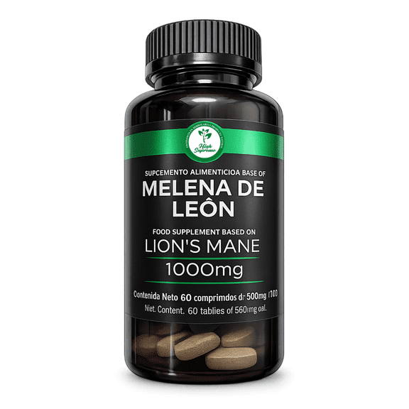 High Supreme Lions Mane Mushroom 600mg  60 Capsules  Advanced Nootropic Mushroom Supplement for Mental Clarity, Focus & Cognitive Function  Supports Nervous System Health  100% Natural & Non-GMO