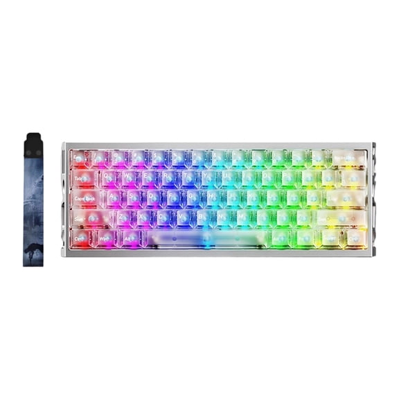 High Switches Keyboards Aluminum Alloy Construction Ergonomic Hollows Design For Gamers