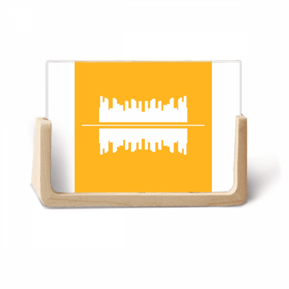 High Symbolic Reflection Urban Landscape Architecture Photo Wooden Photo Frame Tabletop Display