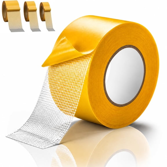 High-Tack Grid Double Sided Tape, Waterproof Mesh Magic Tapes, Multipurpose Clear Tapes for DIY Crafts, Rug Fixed, Office