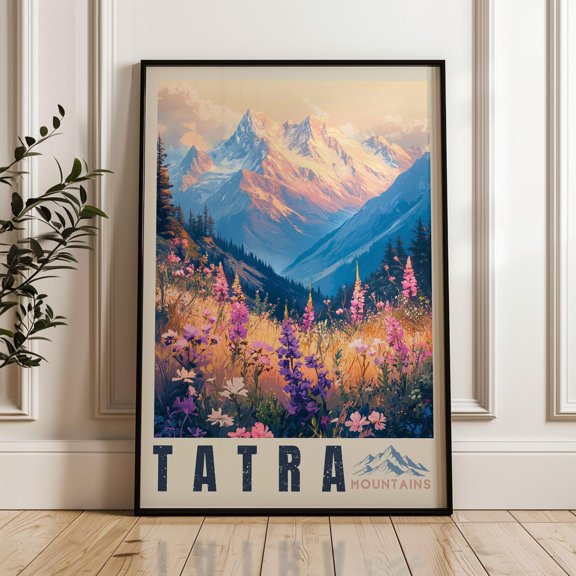 High Tatras Slovakia Travel Tatra Mountains Art Print Alpine Landscape Wall Art