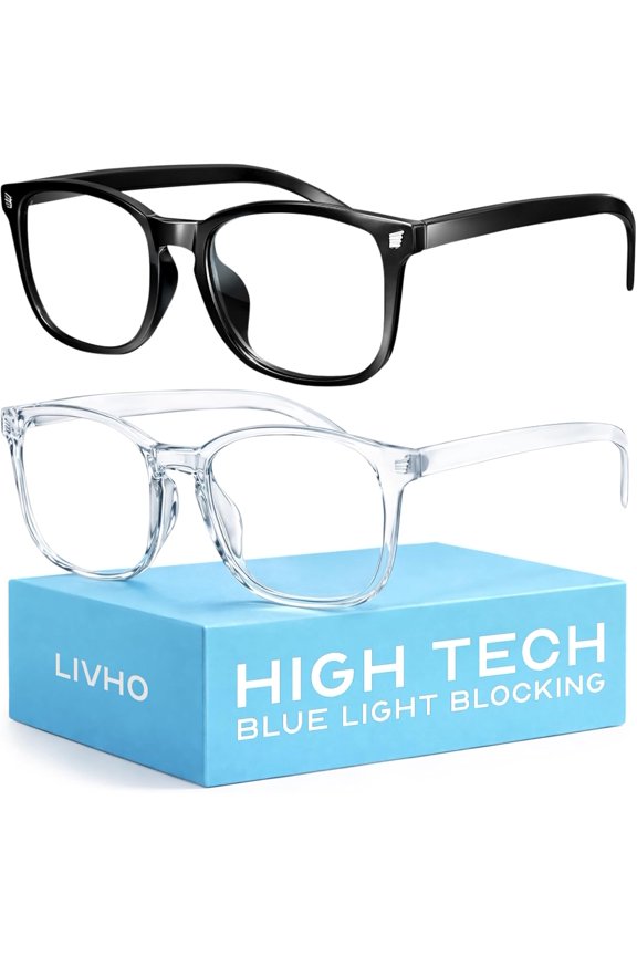 High Tech Blue Light Glasses - Advanced Blocking Computer Screen Fatigue & UV Protection