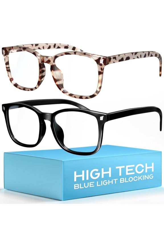 High Tech Blue Light Glasses - Blue Light Blocking Computer Glasses - Screen & UV Protection