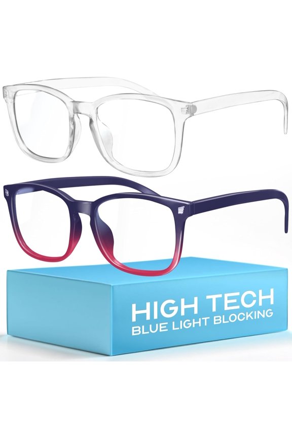 High Tech Blue Light Glasses - Blue Light Blocking Computer Glasses - Screen & UV Protection