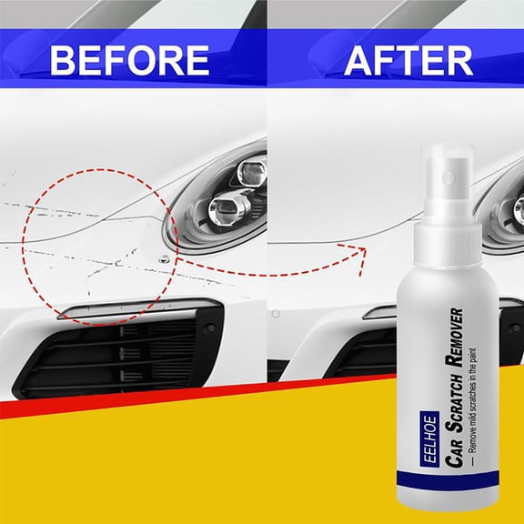 High Tech Car Scratch Removal Spray 100ML Kit, Ceramic Coating Paint Scratch Repair Spray, Removes Swirls Oxidation Water Spots with Hydrophobic Gloss Protection