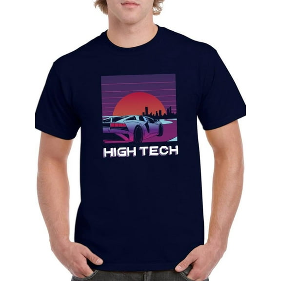 High Tech. Neo City T-Shirt Men -Smartprints Designs, Male x-Large