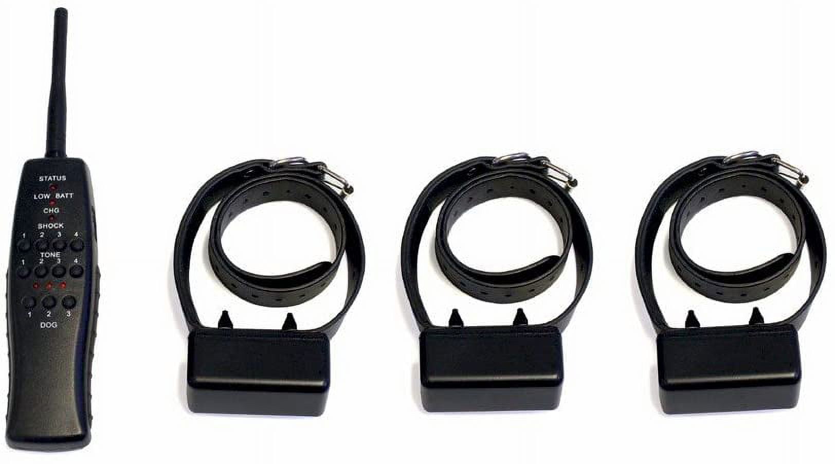 High Tech Pet "Express Train" Remote Radio Dog Trainer - 1/2 Mile, (3) Dog System, Supports (3) Dogs with optional extra collars, Rechargable