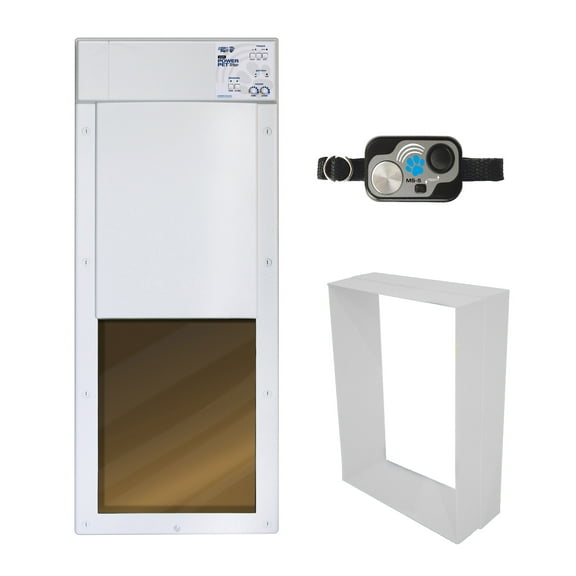 High Tech Pet PX-2 - Large Opening Power Pet Door for Wall Installations - Wi-Fi Smartphone Controlled