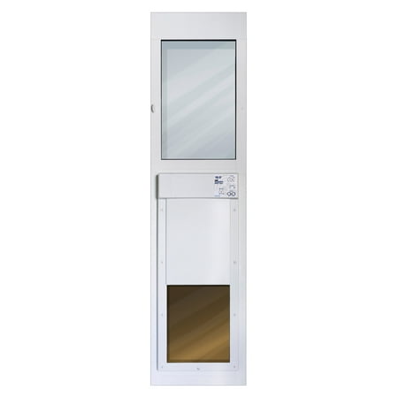 High Tech Pet Power Pet Patio Panel for Sliding Glass Door Installations, Double Pane, Low E, Lg Reg Height (81.25" x 14") - Wi-Fi Smartphone Controlled