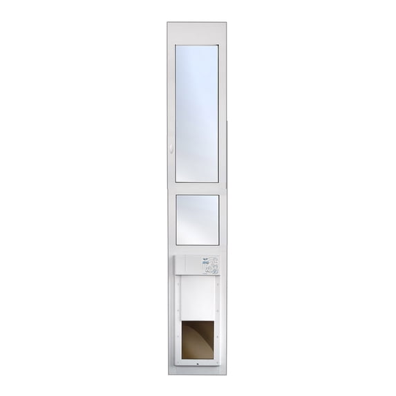 High Tech Pet Power Pet Patio Panel for Sliding Glass Door Installations, Double Pane, Low E, Med Extra Tall (96" x 14")