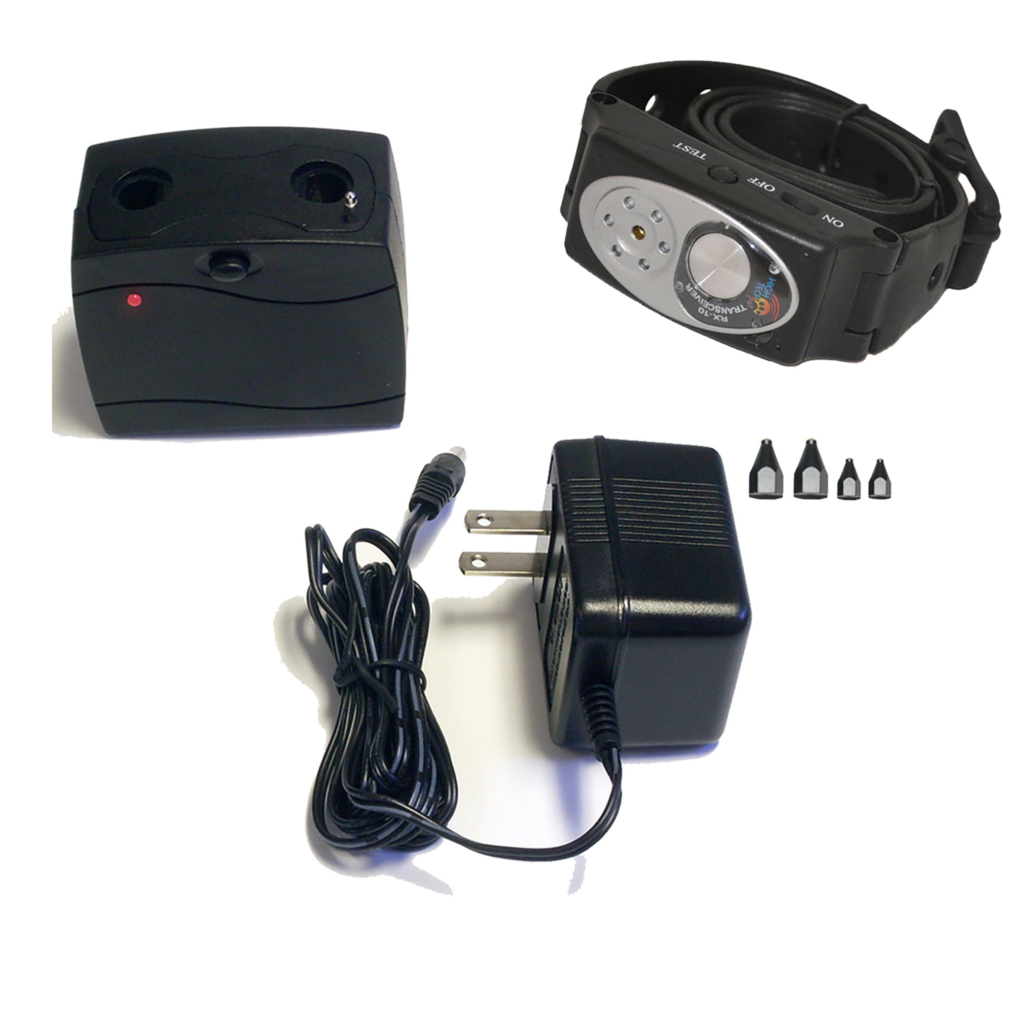 High Tech Pet RX-10 Additional or Replacement Collar and Charger Kit w/ AC Adapter for Premium X-10 Fence System