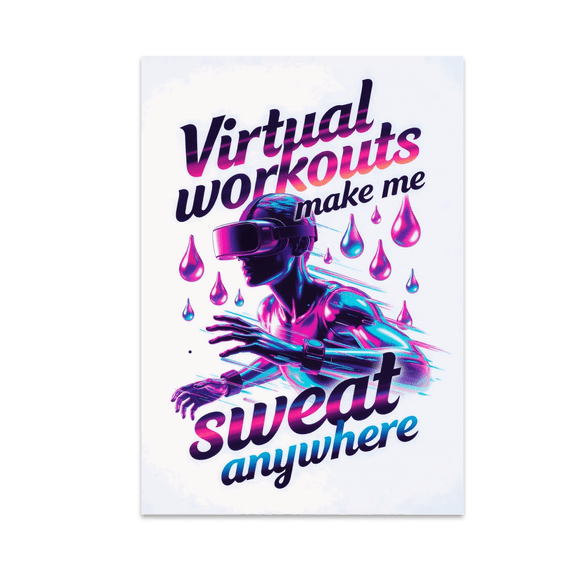 High-Tech Workout Decor - Fitness Enthusiast - 13x19 Poster Print