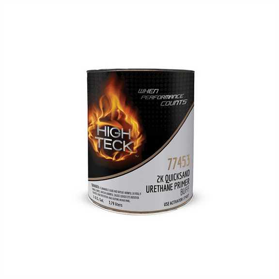 High Teck Products 77453-1 2K Quicksand Urethane Primer, 1 gal, Buff, 3.66 lb/gal VOC, 4:1 Mixing