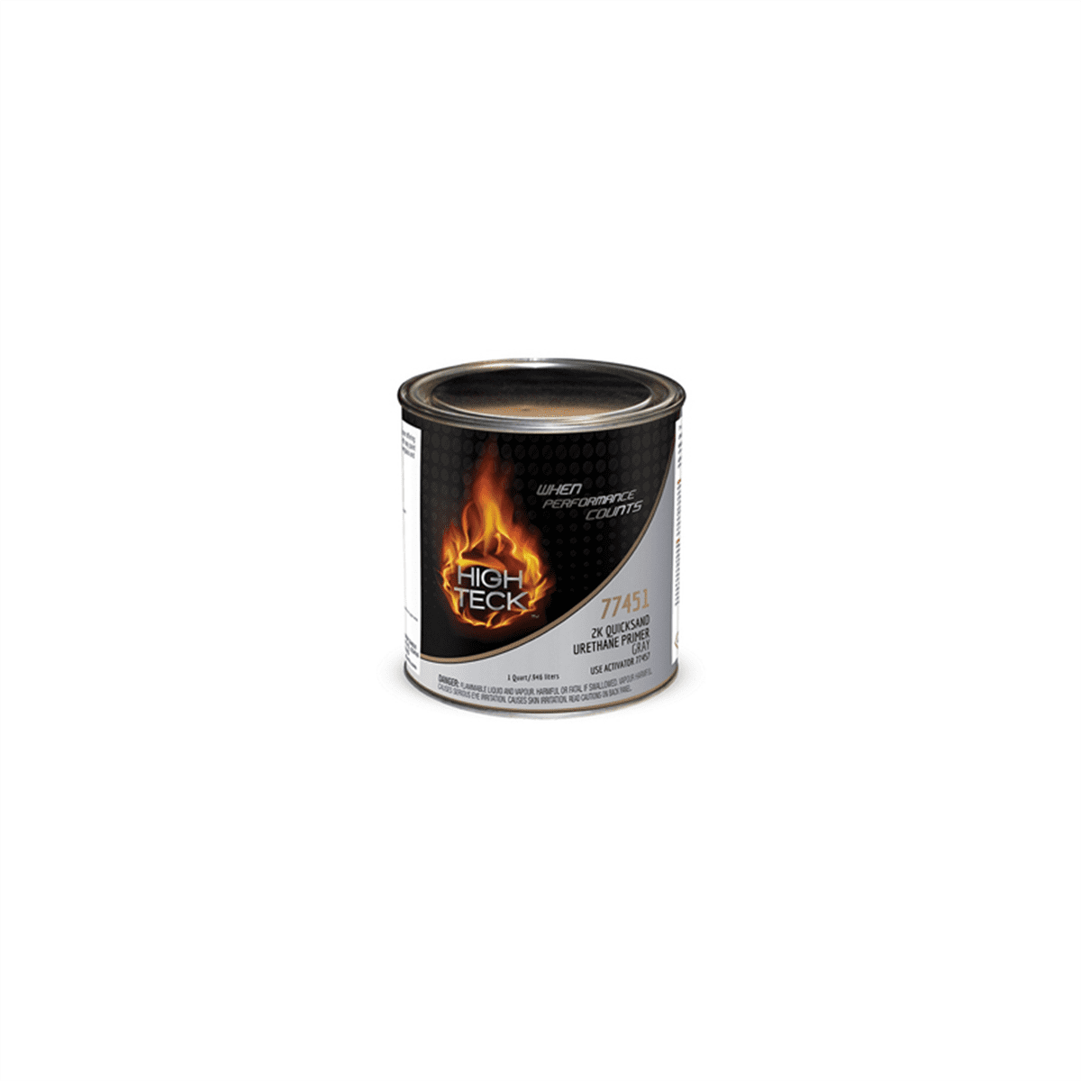 High Teck Products 77451-4 2K Quicksand Urethane Primer, 1 qt, Gray, 3.66 lb/gal VOC, 4:1 Mixing