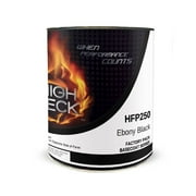 High Teck HFP250 Ebony Black Basecoat Paint, 1 Quart