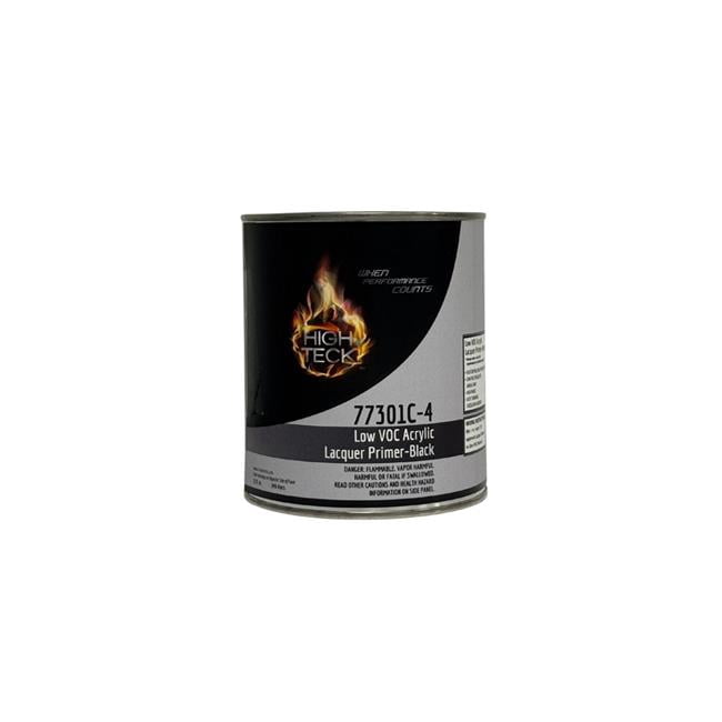 High Teck Products HIT77301C-4 1 qt. Low Voc High Solids Acrylic Lacquer Primer, Black