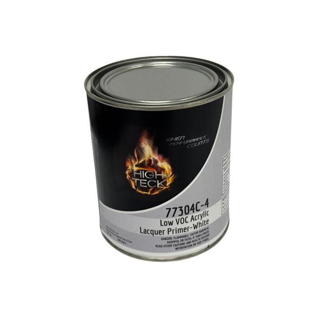 High Teck Products HIT77304C-4 1 qt. Low Voc High Solids Acrylic Lacquer Primer, White