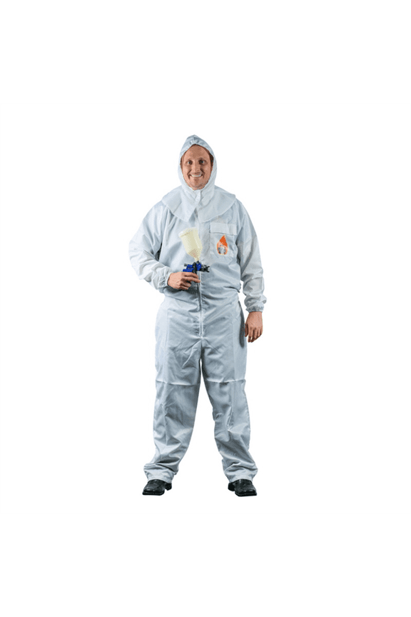 Products PS205W Premium Paint Suit, Medium, White, 2-Way Zipper