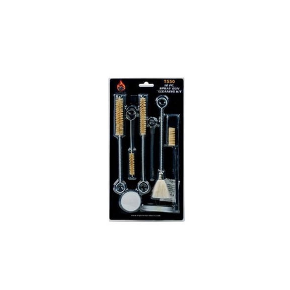 High Teck HITT550 Spray Gun Cleaning Kit - 12 Components - HVLP & Conventional Systems
