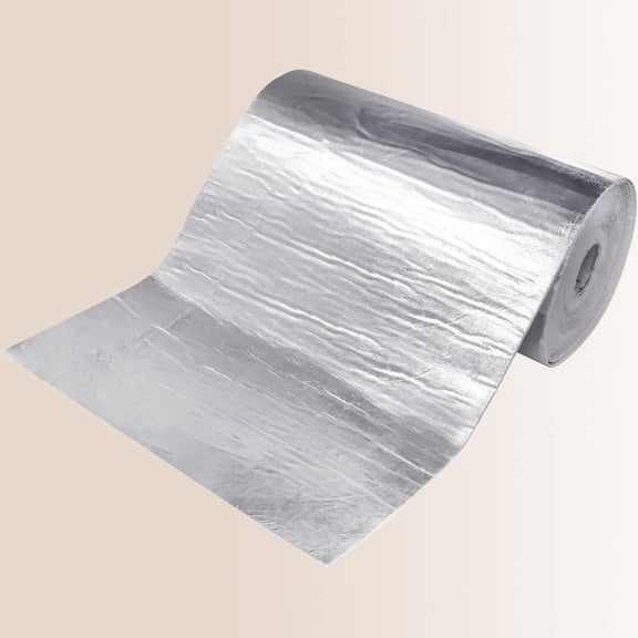 High Temp Ceramic Foil Heat Shield Mat Fireproof Insulation Roll Reflecting Thermal Barrier Adhesive Backed