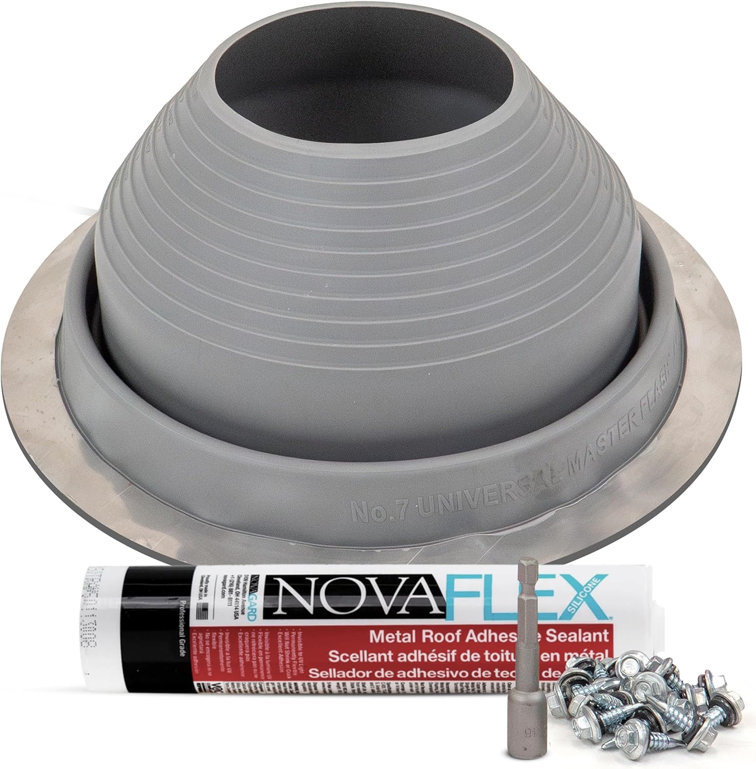 High Temp Roof Boot Kit, Fits Pipe Diameters 51/2" 111/2" Wide