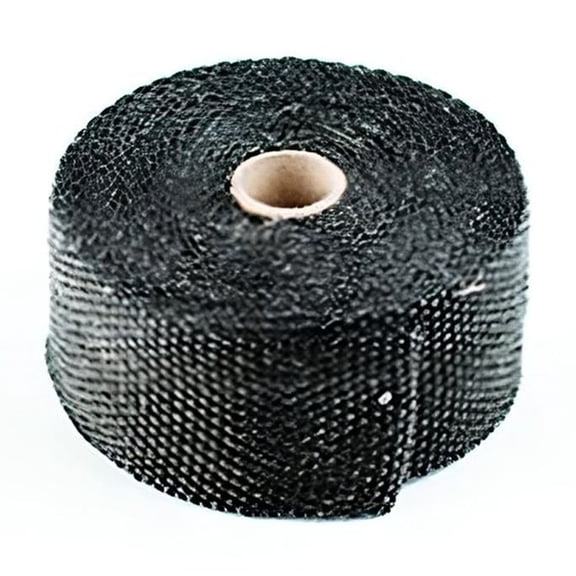 High Temperature Black Exhaust Wrap 2 Inch x 100 Foot Compatible with Marine Motorcycle ATV UTV Automotive Exhaust Header Pipe Manifold Heat Shield Wrap