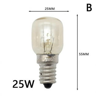 Oven Light Bulb - 40 Watt Appliance Bulb Fits with Maytag GE Kenmore Whirlpool Oven Stove Range Hood Microwave and Refrigerator, High Temp G45 E26/E27