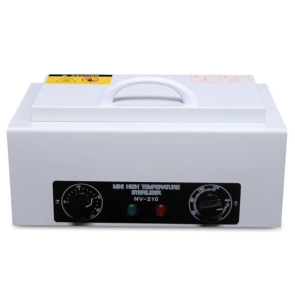 High Temperature Cleaning Box, 122~392 1.5L/0.4gal Multi-Functional Nail Salon Cleaning Supplies with Timer, Manicure Pedicure SPA Salon Cleaning Equipment for Beauty Hair Nail Metal Tools