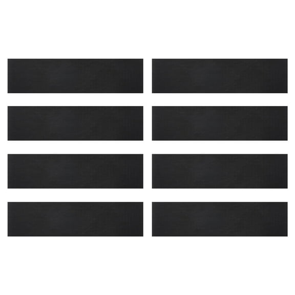 High Temperature Joint Tapes, 8 Pcs 1" x 4" Fiberglass Fireproof Fireplace Seal High Temperature Resistance End Tape for Wood Stoves Door Gasket Fireplace Grill Seal Rope, Black