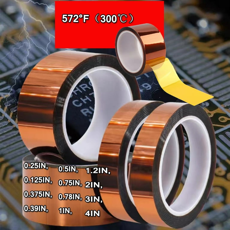 High Temperature Kapton Tape, Polyimide Tape, Professional for Protecting  CPU, PCB Circuit Board, No Residue.