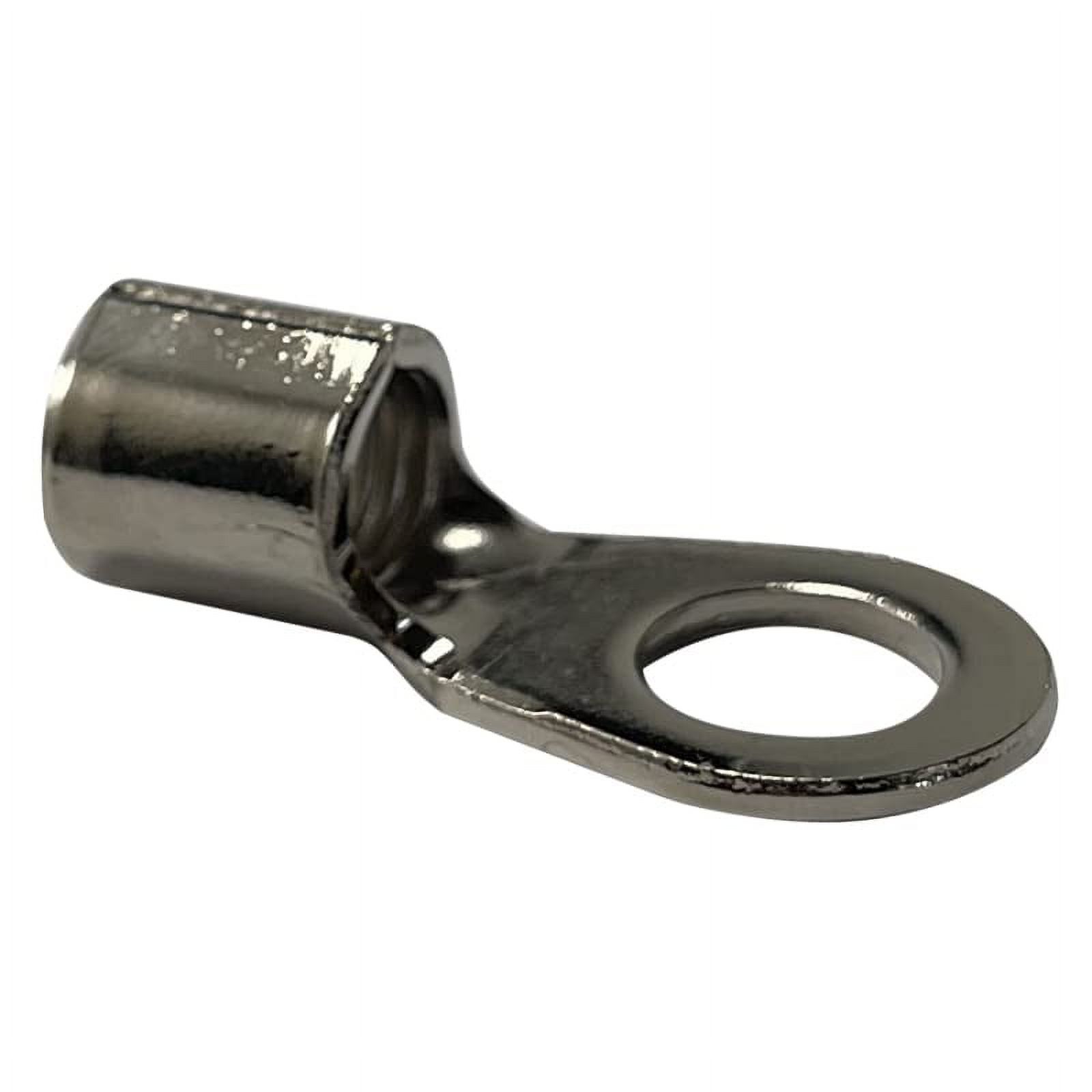 High Temperature NonInsulated Ring Connector 4 Gauge AWG 3/8" Stud