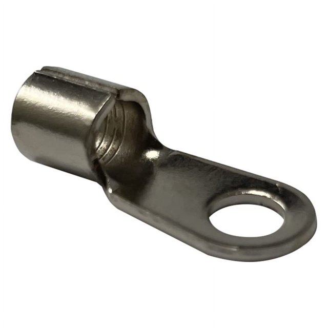 High Temperature NonInsulated Ring Connector 6 Gauge AWG 1/4" Stud