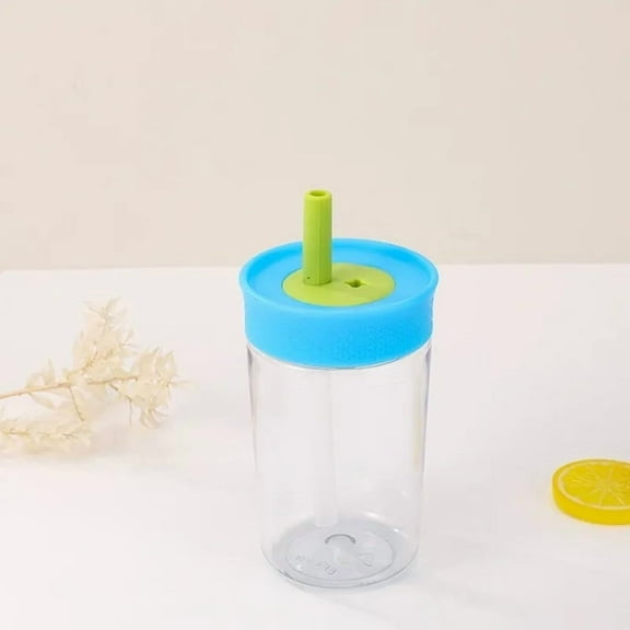 High Temperature Plastic Cup, Mini Portable Compact Coffee Mug with Straw, Heat Resistant Drinking Cup for Home Office, Durable Modern Travel Accessory, Single Pack Solid Color, By UKHCCC