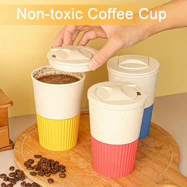 High-Temperature Resistant Coffee Mug - 380ML, Food-Grade, Leakproof, and Durable with Lid, Non-Slip Sleeve; Ideal for Travel, Outdoor Activities, and Breakfast