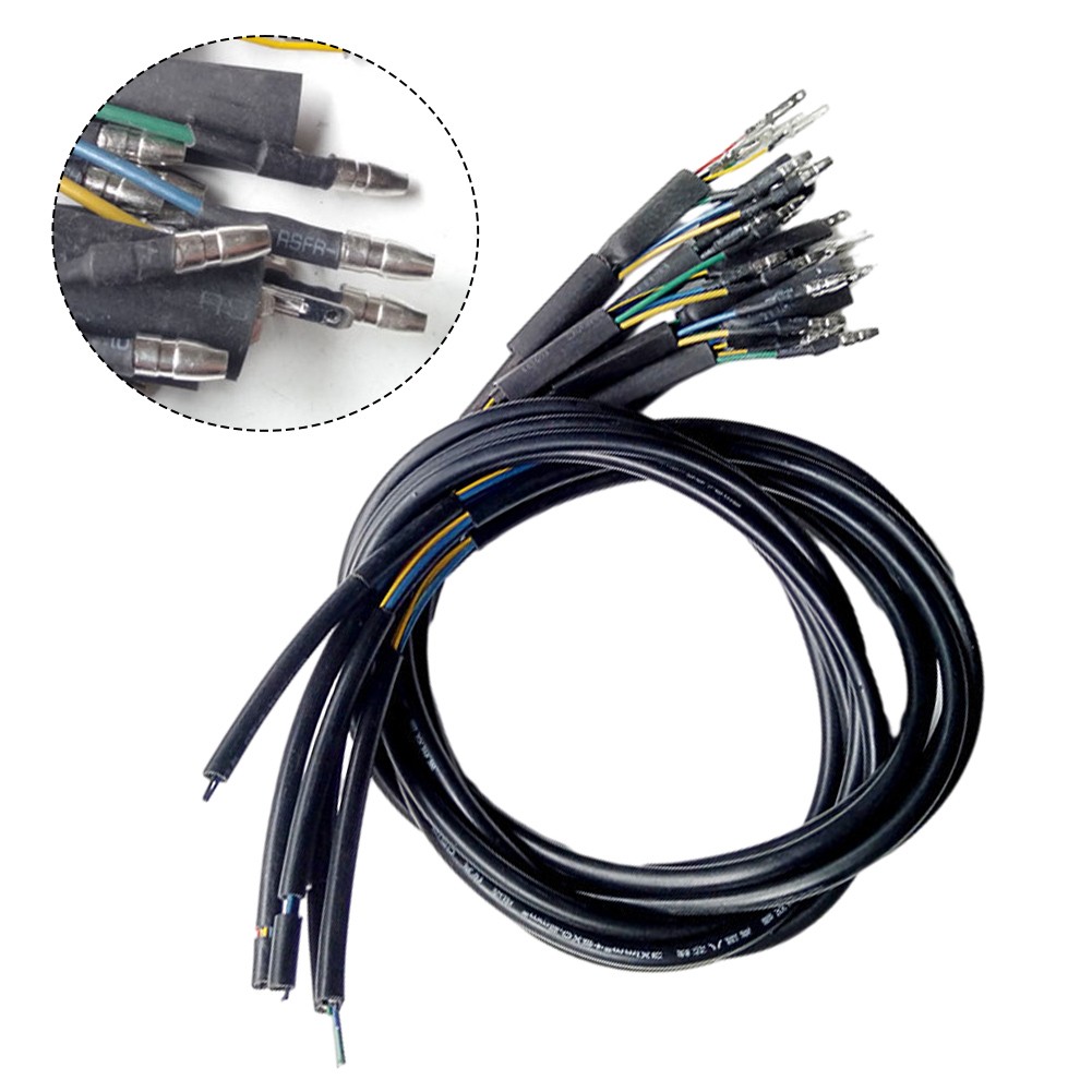 High Temperature Resistant Motor Cable Wire 1M Length Pure Copper Material Repair Parts For Electric Scooter Motorcycle Ebike
