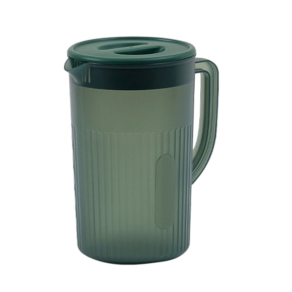 High Temperature Resistant Plastic Pitcher with Lid, Large Capacity for Cold Water, Juice, and Tea