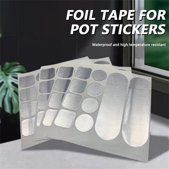 High Temperature Resistant Pot Patch | Aluminum Foil Leak Sealing Sticker | Multi-Functional Repair for Iron, Stainless Steel, Plastic, Ceramic | 11x11cm | 10 Pack | Adhesive Fix Patches for Basins