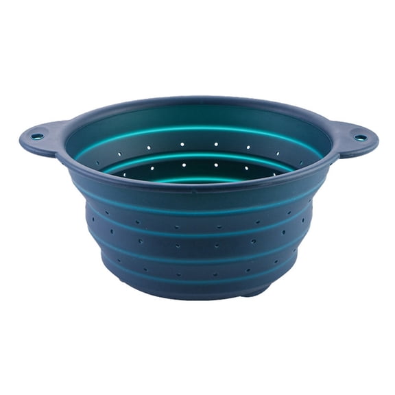 High Temperature Round Silicone Drain Rack for Camping Outdoor Kitchen Fruit Vegetable Plate Drying