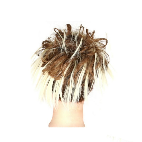 High Temperature Synthetic Messy Hair Band Bun Wig Natural Fiber for Stylish