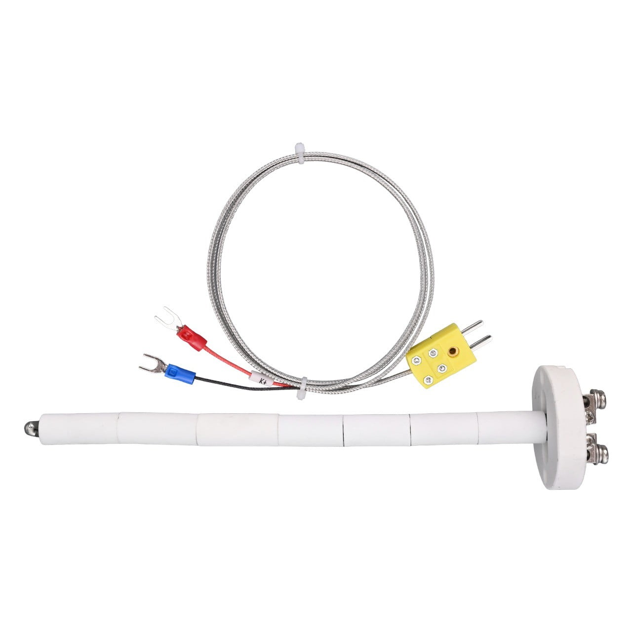 High Temperature Type K Thermocouple for Ceramic Kiln Probe 2372°F