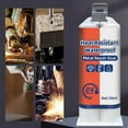 thumbnail image 1 of High Temperature Waterproof Metal Repair Glue Adhesive Kit for Casting Defects, Automotive, Plumbing, Household Fixes, Strong Bonding Epoxy for Steel, Aluminum, Iron, Crack Repair, Gap Filling, 1 of 8