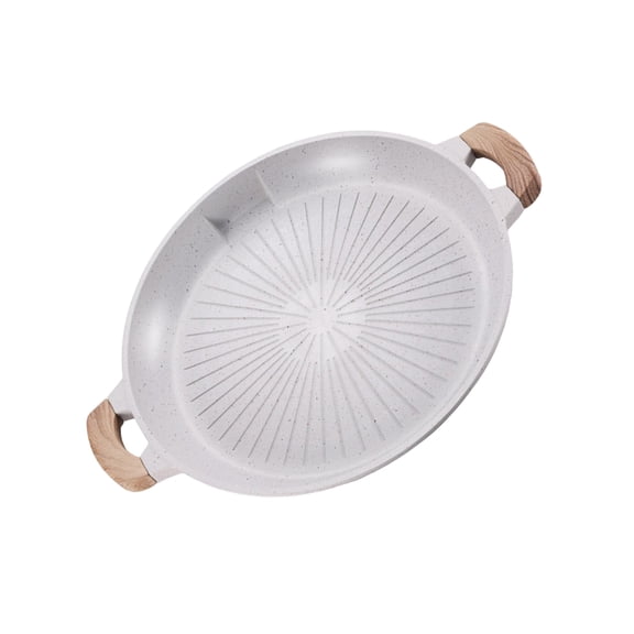 High Temperatures Resistant BBQ Pan Aluminum BBQ Grills Tray Nonstick Round Cooking Plate For Various Kitchen Use