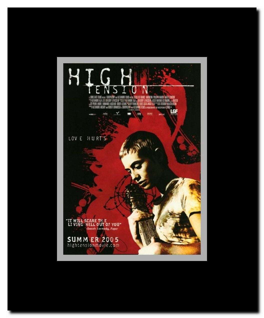 High Tension Framed Movie Poster